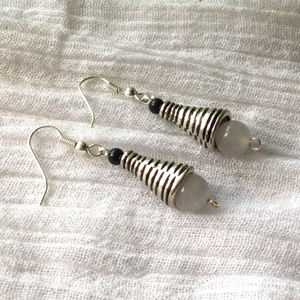 Contemporary dangle earrings